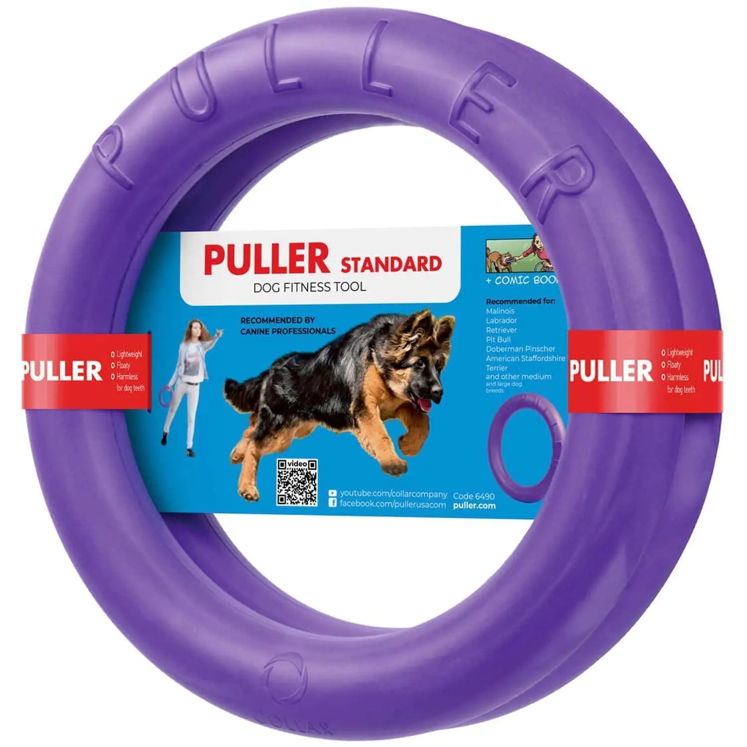 Fetch & Tug Dog Ring Duo for Large Dogs